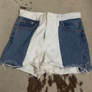 Jean shorts multi colored